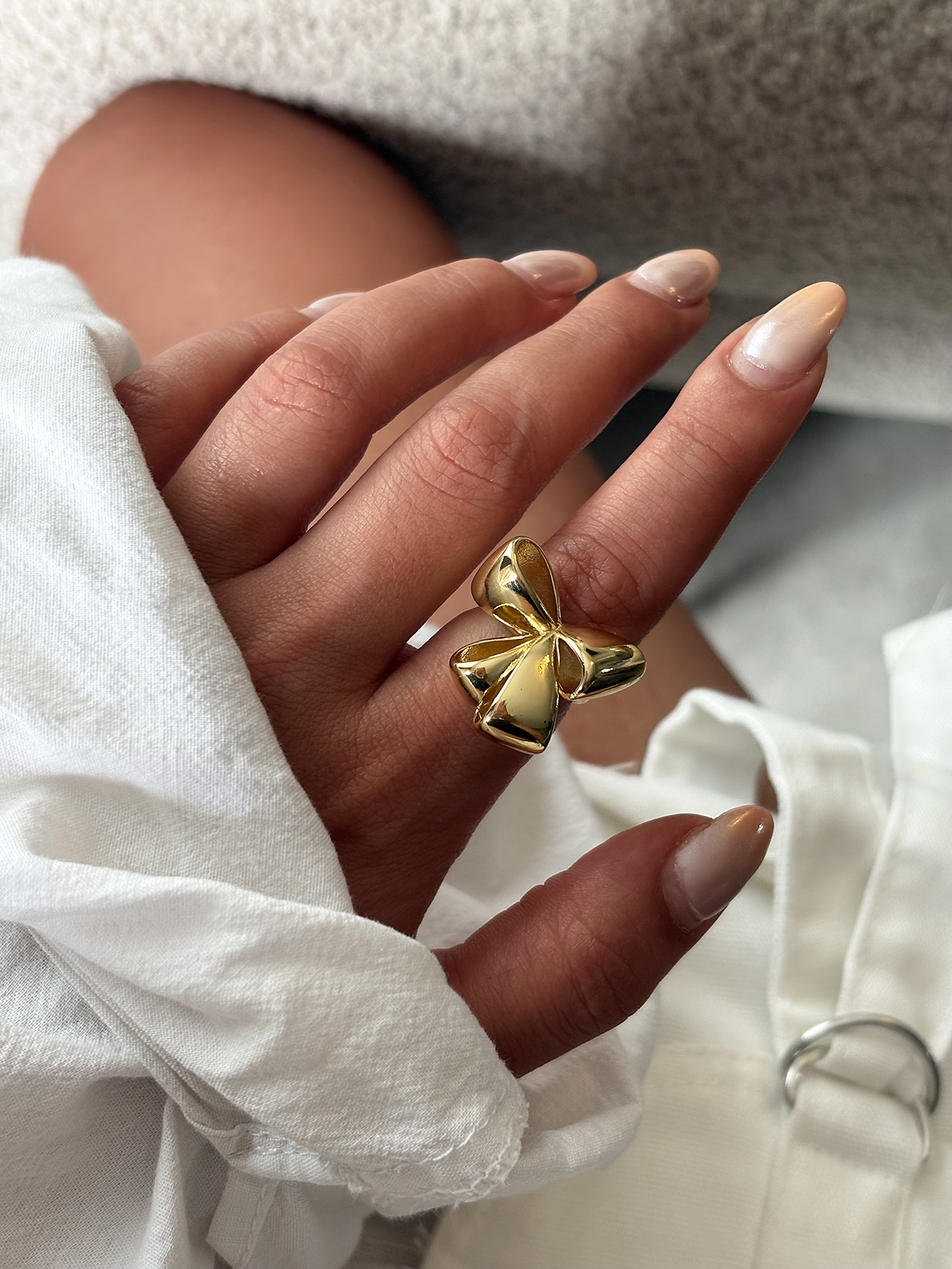 انگشتر زنانه طرح پاپیون