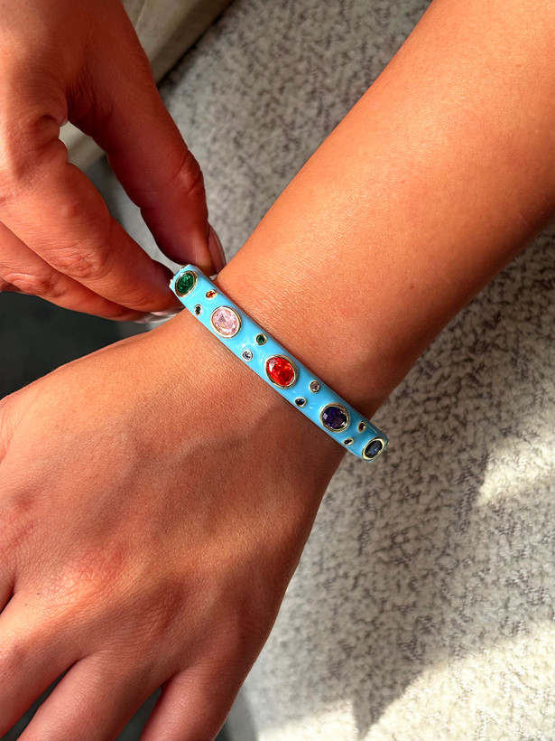 بنگل میناکاری فیروزهای نگیندار