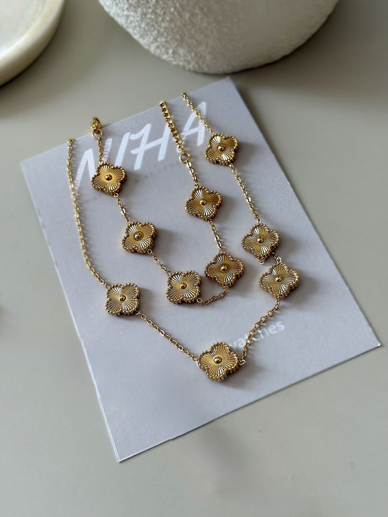 گردنبند و دستبند ونکلیف استیل