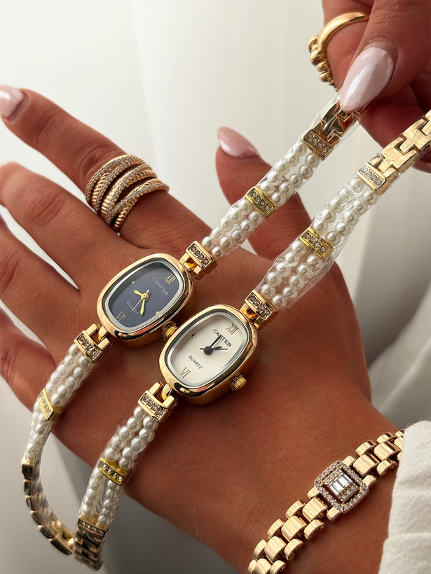 ساعت مچی بند مرواریدی